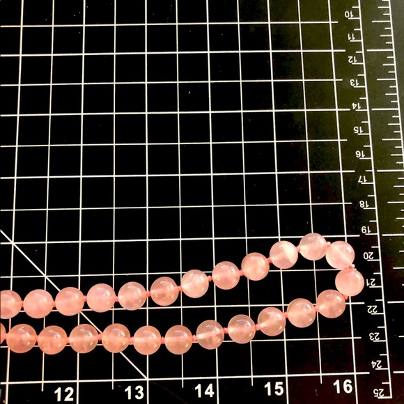 Vintage Pink Butterfly Rose Quartz Necklace 🦋 - Picture 7 of 9